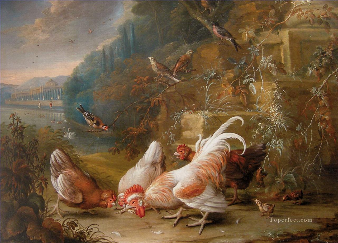 George William Sartorius Hühner und Geflügel Ölgemälde